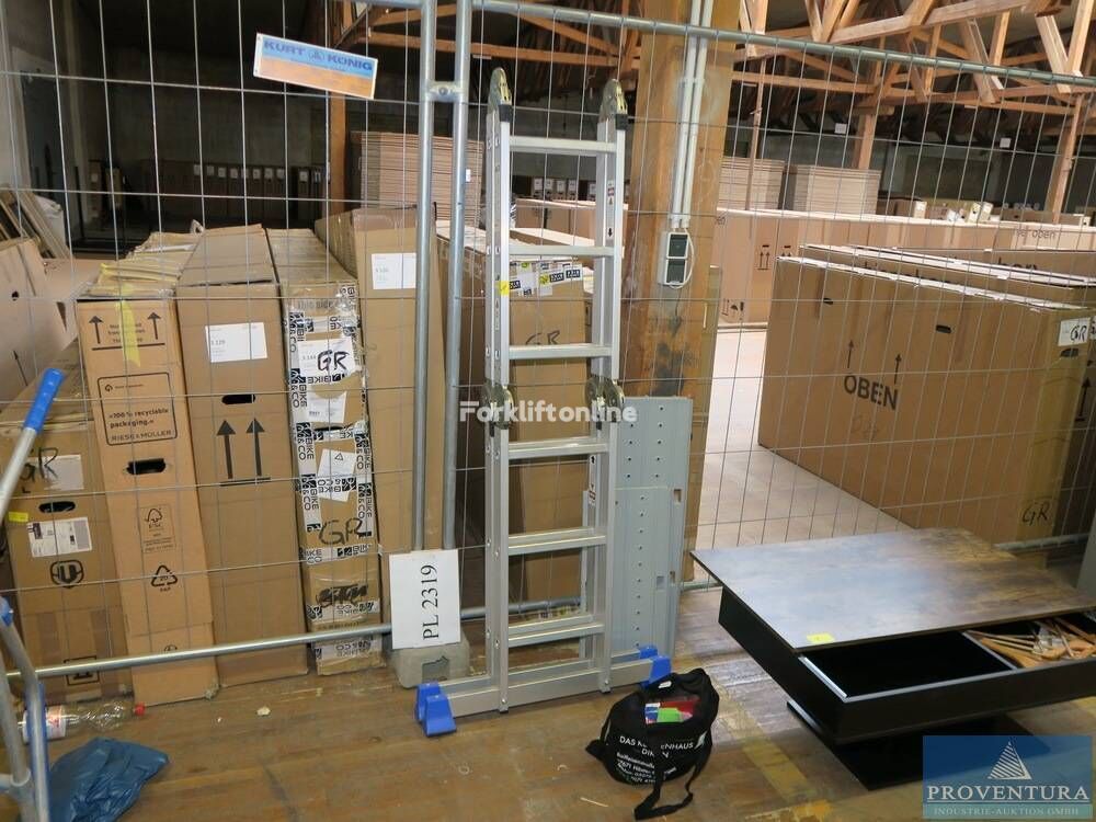 Multifunktionsleiter Aluminium 2x6 Tritte warehouse ladder